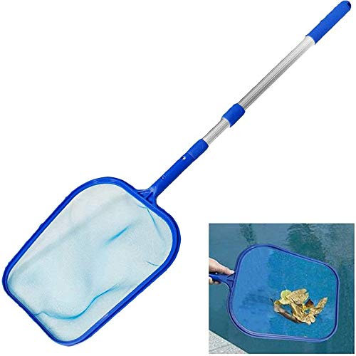 Chiely Professional Pool Skimmer Leaf Skimmer Leaf Skimmer Net avec Poteau télescopique réglable de 4 Pieds pour piscines, spas, bassins, fontaines