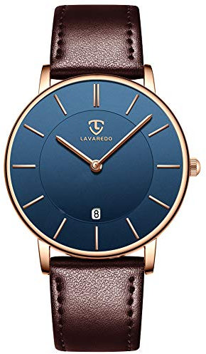 BEN NEVIS Uhren,Herren Uhr Flache Analog Quarz Datumsanzeiger Klassisch Mode Wasserdicht Armbanduhr mit Leder Armband