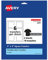 Avery Transferpapier dunkel für T-Shirts, 7,6 x 7,6 cm, vorgestanzt, quadratisch, zum Aufbügeln, 3 Bögen Wärmetransferpapier, insgesamt 18 Stück (02231)