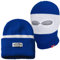 PGWear Sturmhaube/Mütze Troublemaker in Blau Weiß gestreift I Maske Balaclava Beanie I Ultras Ski Hooligans
