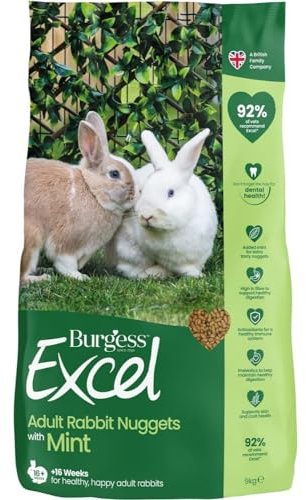 Excel Rabbit Food, Green, 9 kg (Pack of 1)