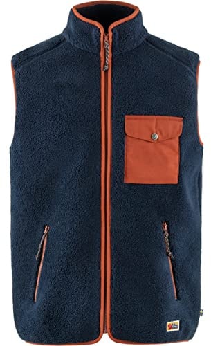 Fjällräven Herren Vardag Pile Fleece Vest Fleece Weste (1er Pack)