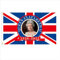 Queen Platinum Jubilee UK Union Jack Flagge, In Memoriam Her Majesty Queen Elizabeth II Flagge Trauer Queen Flagge Banner, Polyester mit Ösen, britische Flagge Dekorationen (2)