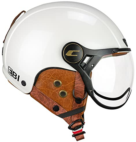CGM EBI Skihelm Unisex Erwachsene, Perlweiß, L (59 cm)