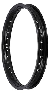 Felge 1,6 x 17 Alufelge, Schwarz eloxiert - für Simson S53, S83, MS50