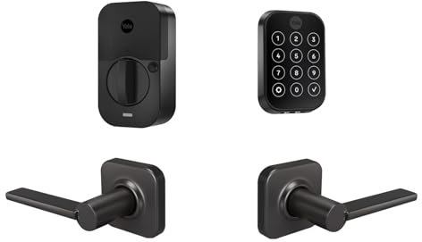 Yale Assure Lock 2 - Pantalla táctil sin llave con Wi-Fi y palanca Valdosta en color negro