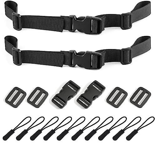Backpack Chest Strap 2pcs Heavy Duty Adjustable Backpack Sternum Strap Chest Belt with