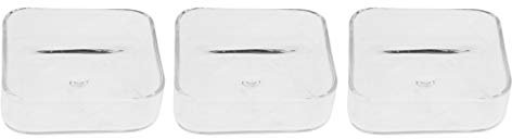 AWHAO 3X Aquarium Glas Garnelen Futternapf Fütterung Feeder Bowl Tray Platz