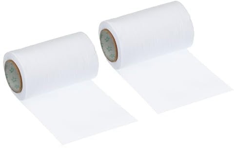 PATIKIL 4.7 x49.2ft Pipe Wrapping Tape, 2 Pack PVC Duct Tape Pipes Insulation Air Conditioner Tube Wrap Waterproof Non Adhesive for HVAC Electrical White