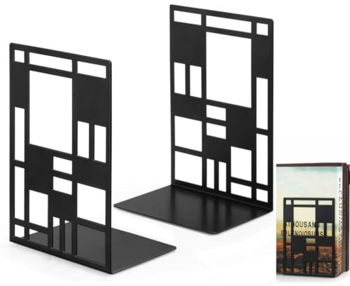 Lajiakoy® Buchstütze, Buchstützen Kreativ Metall Bücherhalter Bookends, Buch Halter, Unsichtbares Bücherregal, Bookends Buchstopper für DVD, CDs, Bücherregal, Büro, Schule