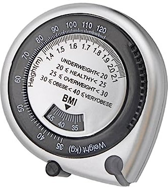 SOLUSTRE Bmi-körpermaßband Einziehbares Bmi-lineal Taillenmaßrechner Tragbares Pvc-maßband Kompaktes Bmi-band Taillenmaßbänder