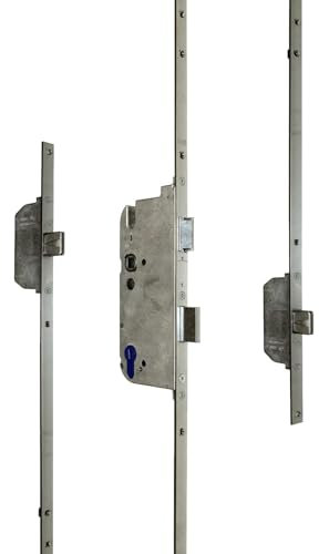 GU Secury Mehrfachverriegelung/Haustürschloss MR 2 mit Massivriegel, Dornmaß 65mm, Entfernung: 92mm, Stulp: 16mm, DIN Links/Rechts verwendbar (6-37510) incl. SN-TEC® Montageanleitung