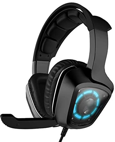 qiqiaollo Casque USB PS4 Haut de Gamme, Son Surround 7.1, Casque de Jeu for PC avec câble et Micro antibruit for Ordinateurs Portables, Ordinateurs, avec lumière RVB / 347 (Color : C)