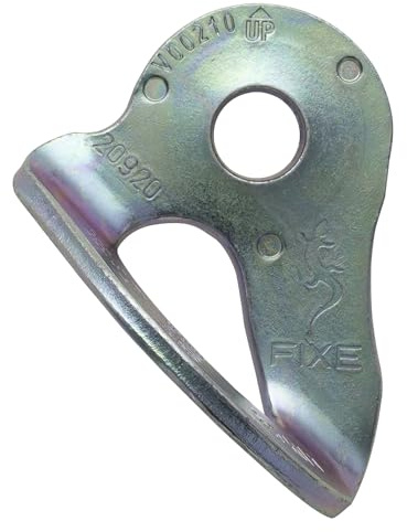Fixe - Ancoraggi da Arrampicata - Piastra Hanger 1 ECOTRI Steel - Acciaio Zincato - Punto Ancoraggio Fisso Rock - Attrezzature Arrampicata