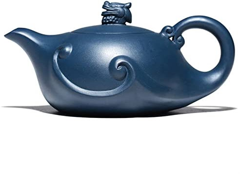 Capacità dell'infusore per il tè cinese Teiera in argilla viola Teiera Utensili da tè Cucina Sala da pranzo Bar Giardino di casa Luna piena