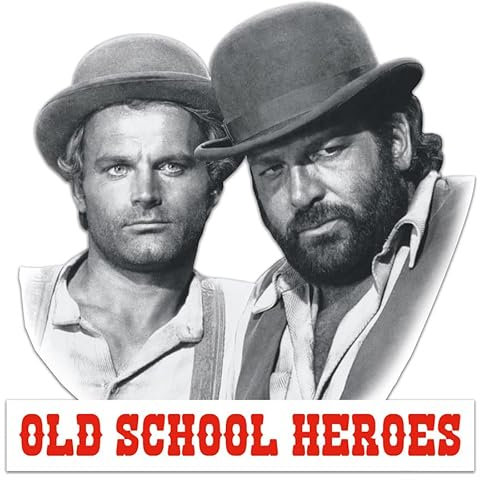 XXL Bud Spencer & Terence Hill -OLD SCHOOL HEROES- Blechschild 88x76 cm XXLT03