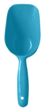 Animal chiot cuillère à sec cuillère à main en plastique pelle animale alimentaire pelle à la pelle à mesurer les fournitures d'animaux de compagnie à pellets bleus