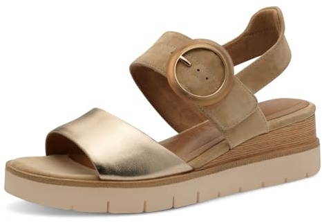 Tamaris Damen Klassische Ballerinas, Frauen Flats,Comfort Lining,TOUCHit-Fußbett,Slip-ons,klassisch elegant,Ballerinen,TAN Comb,41 EU