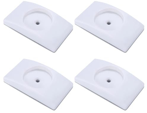 UEAVOID 4 Pack Elefantenfüße Wandschutz Pads für Baby Treppengitter Ohne Bohren & zum Klemmen Kinder Schutzgitter Stiegengitter (Eckig)