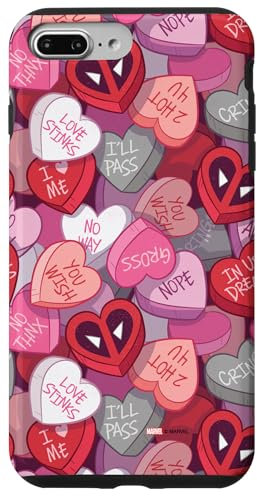 iPhone 7 Plus/8 Plus Marvel Valentine’s Day Candy Hearts Deadpool Anti-Love Case