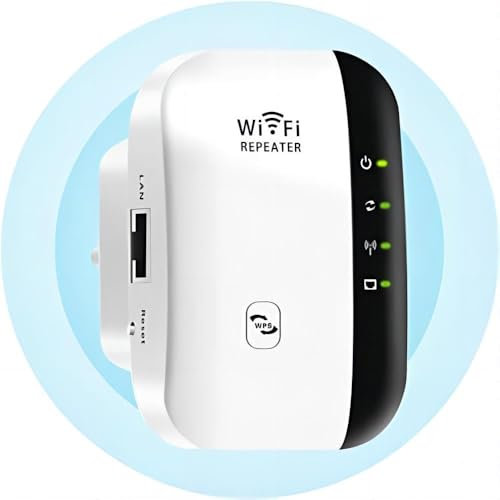 CRST WLAN Verstärker WLAN Repeater 300Mbit/s 2,4GHz Internet Verstärker mit Repeater/Router/AP Modus, WLAN - Verstärker WiFi Repeater Kompatibel Allen WLAN Geräten, WR03-WH-JL02