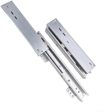 Unterflur-Schubladenführungen, 1 Paar, 550 mm, 600 mm, Unterbodenführungen, Bodenmontage, Schubladenschienen, Schubladenschienen für Zuhause, Büro (55 cm)