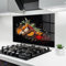 ARTHUB® Crédence de Cuisine en Verre 80x120 cm, Spices Art | Protection Contre Les éclaboussures, Revêtement Mural en Carreaux, Plaque en Verre, Verre trempé, Aliments, Épices