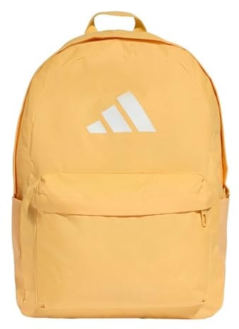 adidas Mixte CLASSIC 3BARS BACKPACK, Semi Ice Tangerine/white, One size