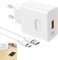 BOULESENM 66 Watt USB C Netzteil 6A USB C Ladekabel,Superschnell Ladegerät für Huawei Honor Ladegerät,Schnellladekabel für Honor 400 90 Lite 200Lite für Honor Magic7 6 5 4 Lite Pro 90 80 70 Lite X8b