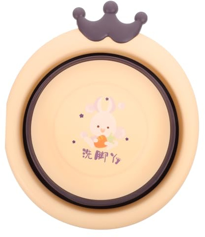 Lavabo Pliant Bébé en Pp et Tpe Rose, Léger et Portable