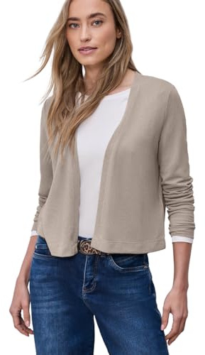 Street One Damen Langarm Jacke im Strick-Look