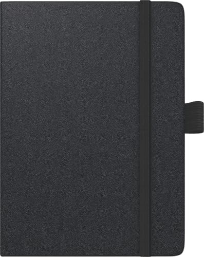 BRUNNEN 1073266907 Taschenkalender Kompagnon Mod. 732 66 2027 A6, Kunststoff, schwarz: 2 Seiten = 1 Woche