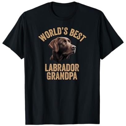 World's Best Labrador Opa Chocolate Labrador Granddog T-Shirt