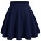 DRESSTELLS Gonna Corta Donna Gonna Corta Elasticizzata Donna Versatile Pieghe Gonna da Plissettata Vita Elastica Gonna A-Line Marina, Navy XL