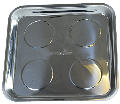 Magnetic Parts Tray Square 10 Storage Holder Stainless Steel 4 Magnets Bergen