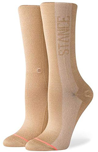 Stance Judge Me Crew Socks, Gold
