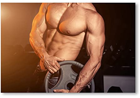 Postereck - 1690 - Sixpack, Mann Training Fitness Body Building - Wandposter Fotoposter Bilder Wandbild Wandbilder - Poster - DIN A2-42,0 cm x 59,4 cm