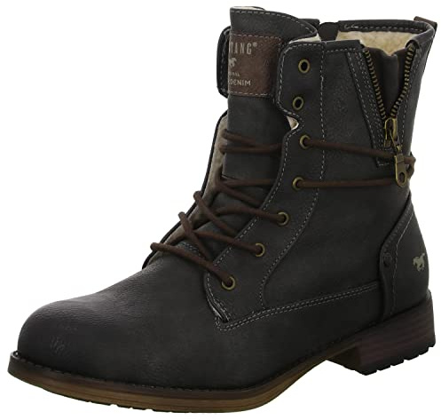 MUSTANG Damen Schnürstiefelette Warmfutter, Größe 37