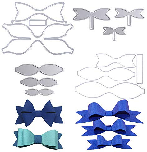 3 Set Stanzschablone Stanzformen Metall DIY Die Schablone Dies Schneiden Schablonen Weihnachten Scrapbooking Stanzschablonen Grußkarten Geburtstag Ostern Bogen Scrapbook Hochzeit (Stil E)