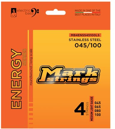 Markbass Energy Series Strings 45/100 - Jeu de cordes pour guitare basse à 4 cordes