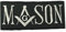 Smartbadge® Masonic Mason Square And Compass Embroidered Sew/Iron on Patch Badge (A)