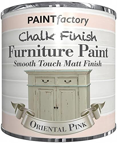 1 x Chalk Finish Oriental Pink Paint 250ml - Furniture Paint Touch Matt Finish for Home and Office by Swiss Signature