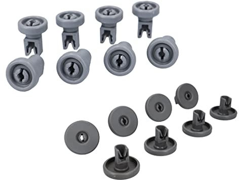 DL-pro Korbrolle Set oben und unten für AEG Electrolux 5028696700/0 und 5028696500/4 Korbrollen Rollen für Oberkorb Unterkorb Geschirrkorb Spülmaschine Geschirrspüler Geschirrspülmaschine