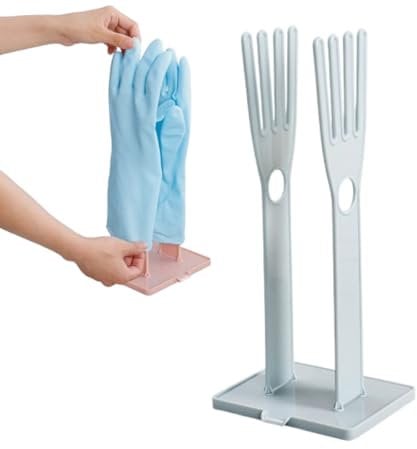 LotCow Kitchen Glove Holder Detachable Rubber Gloves Racks Drain Storage Stand Towel Drying Rack Sink Accessories Kitchen Cleaning Tool for Home Kitchen