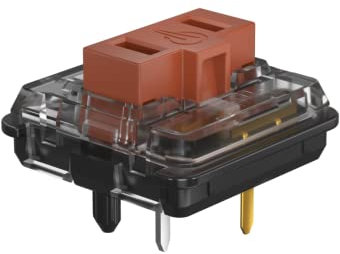 KAILH Official Store Low Profile Switch 1350 Chocolate Mechanischer Tastaturschalter RGB SMD Clicky (10, Schokobraun)