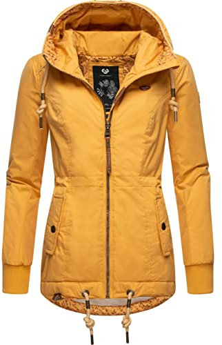 Ragwear Damen Winterjacke Outdoorjacke wasserdicht mit Kapuze YM-Danka Honey22 Gr. XL