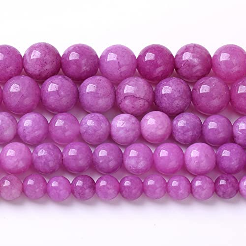 6 mm 60 perline viola in lepidolite mica sfuse per la creazione di gioielli fai da te braccialetti collane