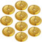 GORGECRAFT 10 Pz Metallo Galleggiante Stoppino Ghee Lampada A Olio Porta Disco Candela Galleggiante Stand Rack Centrotavola di Ricambio Culto Tealight Stoppino Dispositivi di Centraggio Buddista