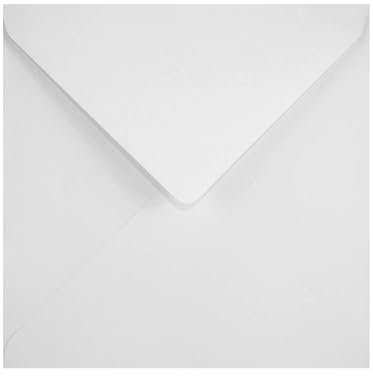 Netuno 50 Briefumschläge Weiß quadratisch 14 x 14 cm 100g quadratische Papier-Umschläge nassklebend ohne Fenster weiße Briefkuverts Briefhüllen Papier Weiß Geschäfts-Briefumschläge