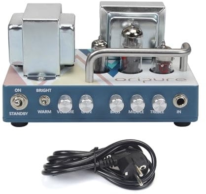 OriPure OAH-05 Testata amplificatore per chitarra tutta valvolare da 5 W, Testata amplificatore per chitarra fatta a mano, con spina EU